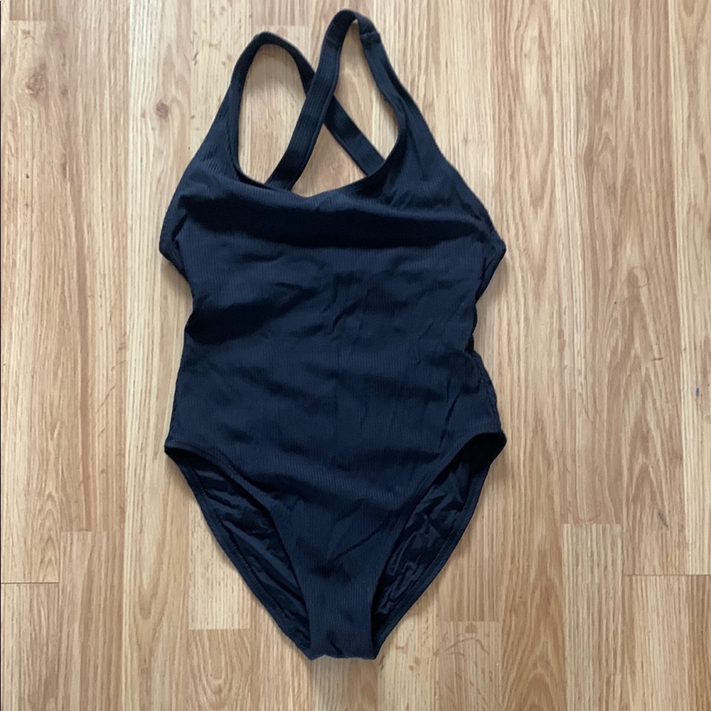 Black One-Piece Swimsuit